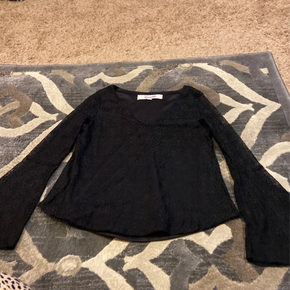 Lace black long sleeve
